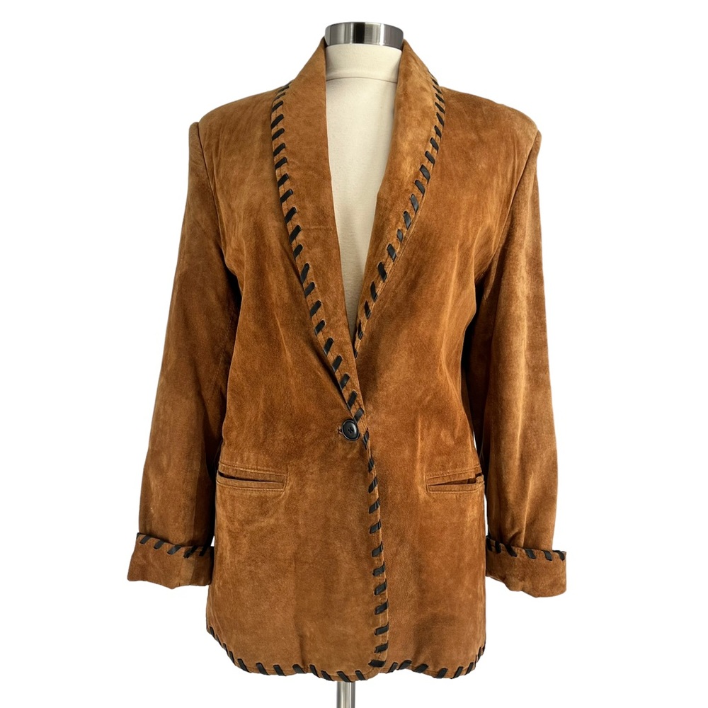 THE LIMITED Vintage Suede Blazer 8